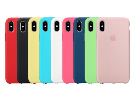 funda iphone x xs max apple original silicone case colores